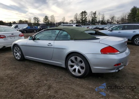 2007 BMW 650 I from USA, damaged, VIN WBAEK13577CN72492